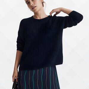 Madewell Black Mock Neck Ribbed Sweater – XL (NWOT) - WST-100011